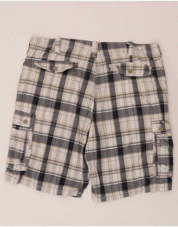 Lee Herre Cargo Shorts W40 XL Hvid ternet bomuld