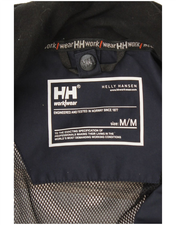 Helly Hansen Regnjakke med hætte til mænd UK 38 Medium Navy Blue