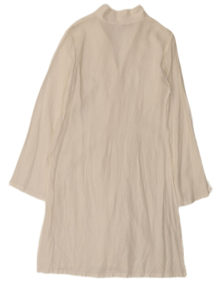 Naracamicie skjortekjole til kvinder UK 12 Medium White