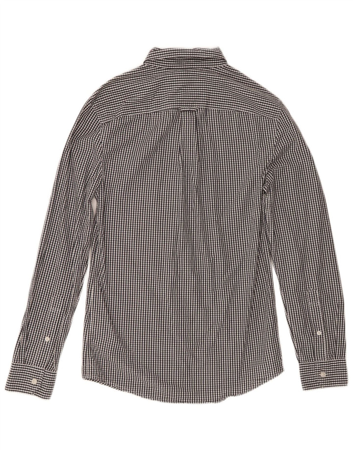Jack Wills Herre Classic Fit skjorte XS Sort Gingham Cotton