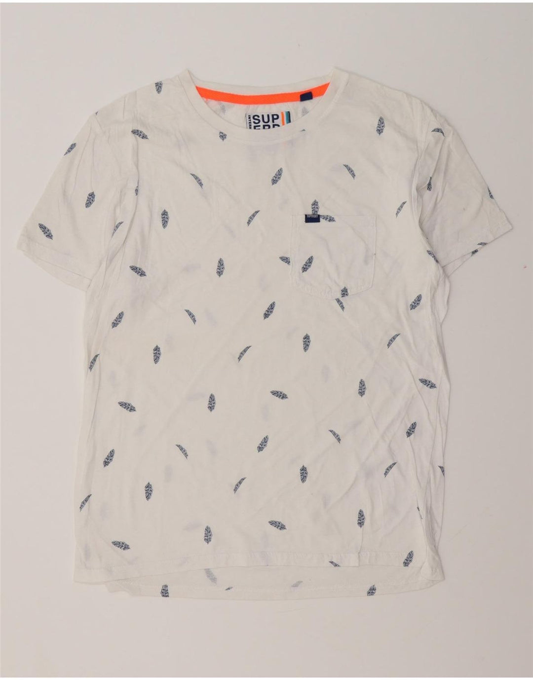 SUPERDRY Grafisk T-shirt top til mænd, stor hvid