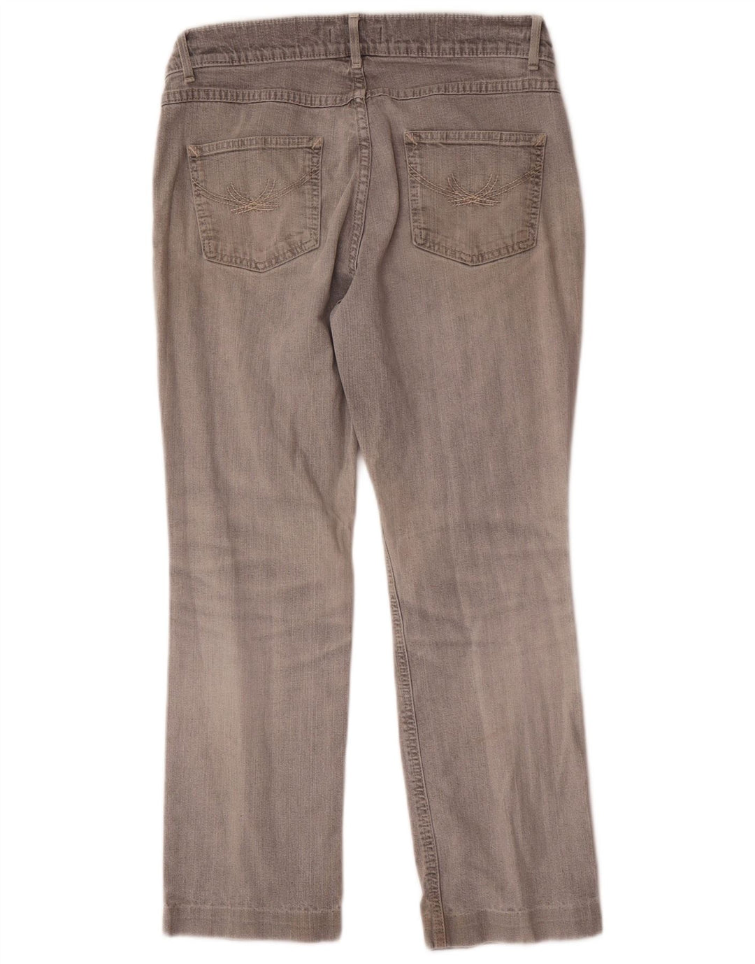 Marks & Spencer Dame Straight Jeans UK 12 Medium W30 L26 Grå Bomuld