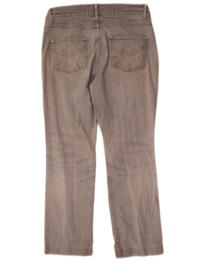 Marks & Spencer Dame Straight Jeans UK 12 Medium W30 L26 Grå Bomuld