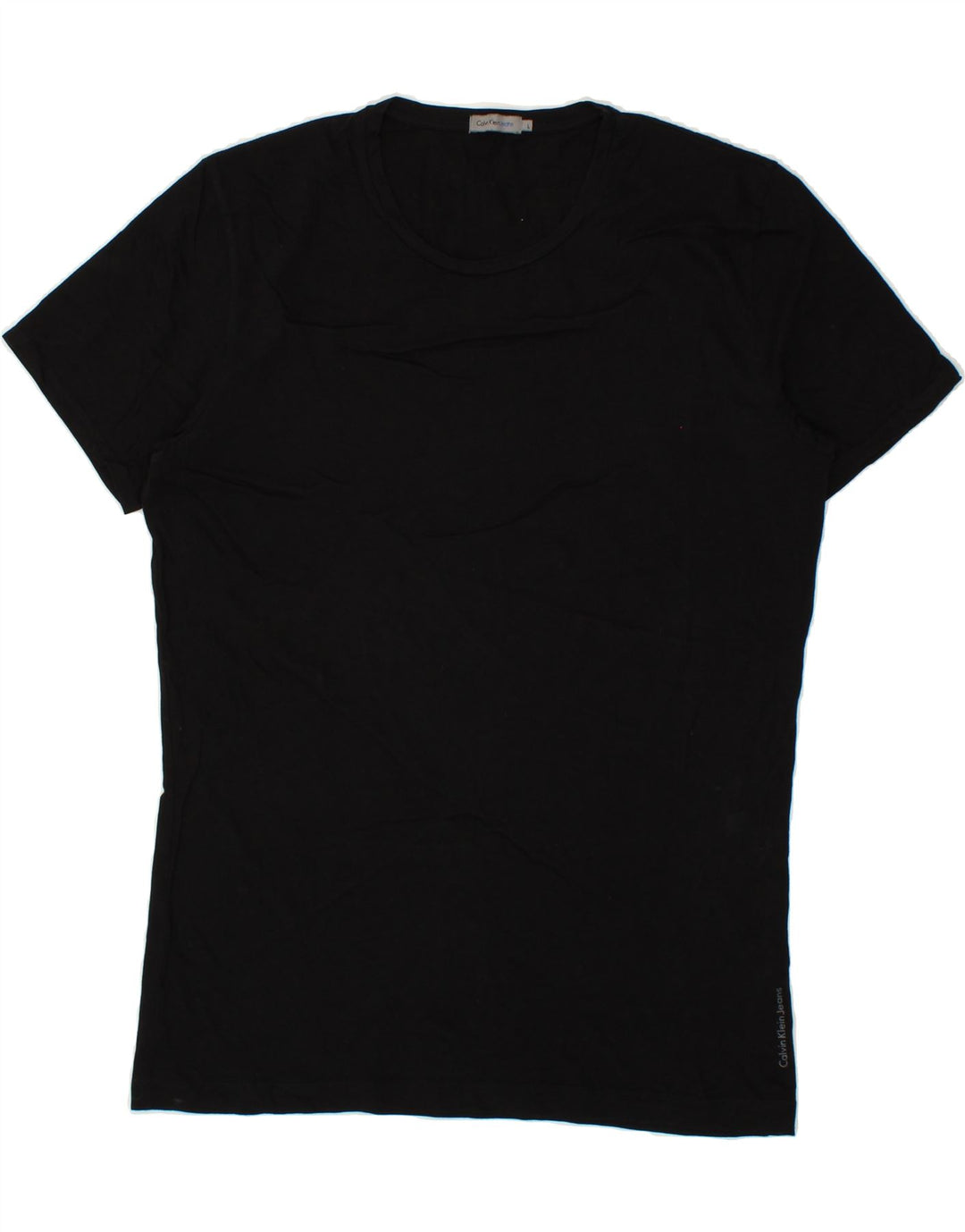 CALVIN KLEIN JEANS Mens T-Shirt Top Large Black Cotton Vintage Calvin Klein Jeans and Second-Hand Calvin Klein Jeans from Messina Hembry 