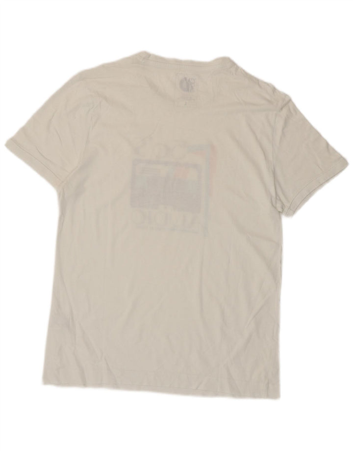 Dacks grafisk T-shirt top til mænd, stor hvid bomuld