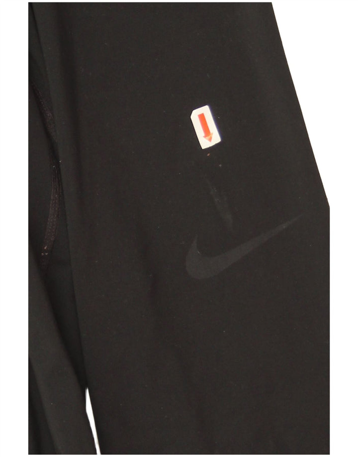 Nike Dame Dri Fit Grafiske Leggings UK 8 Lille Sort