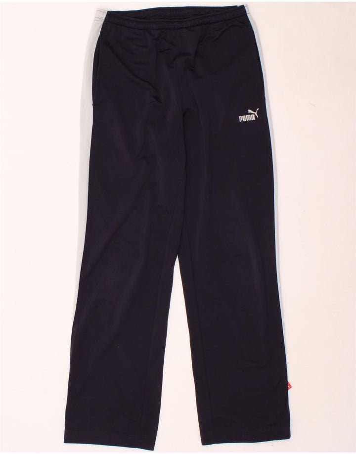 PUMA Mens Tracksuit Trousers Medium Navy Blue Colourblock Vintage Puma and Second-Hand Puma from Messina Hembry 