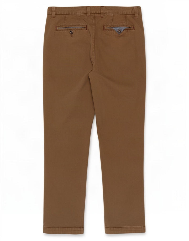 Ted Baker Herre Slim Chino Bukser W36 L30 Beige Bomuld