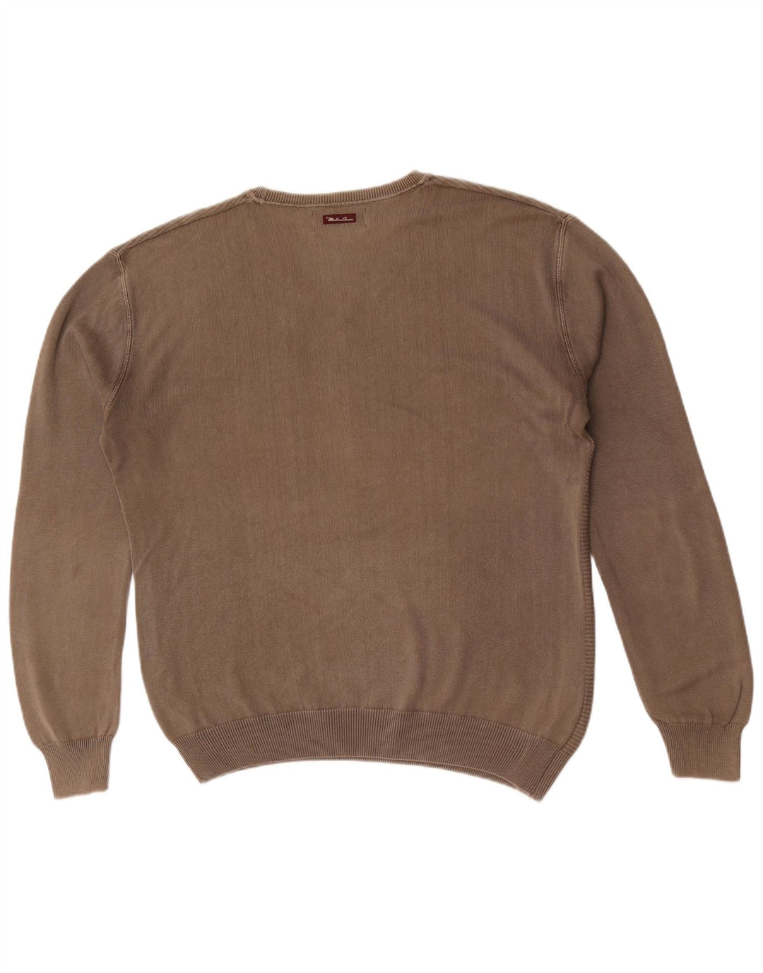 Marlboro Classics Herre V-hals sweater XL Khaki stribet