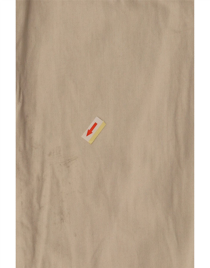 ZARA Kvinder Højtaljede Loose Fit Cropped Trousers EU 36 XS W26 L25 Beige