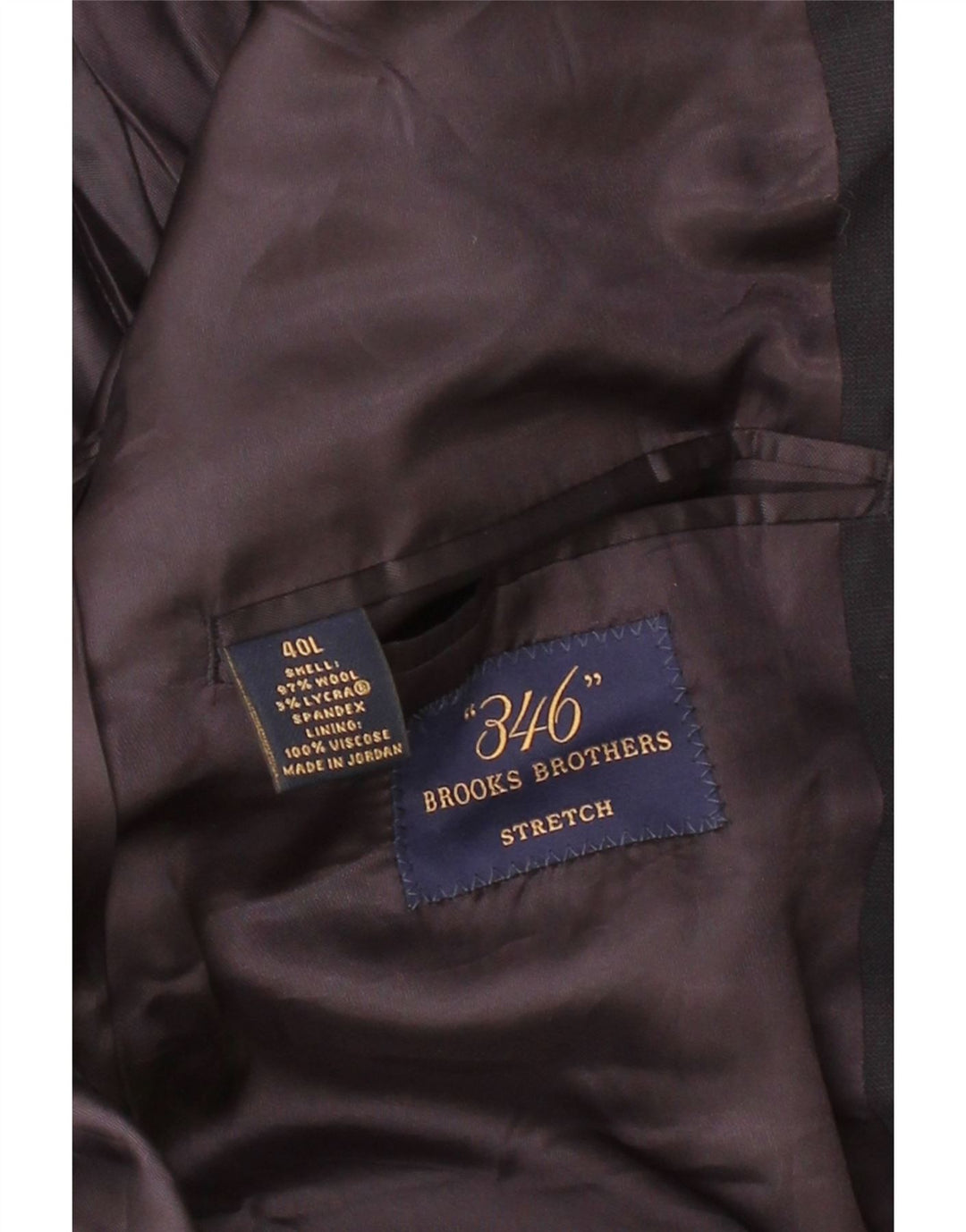 BROOKS BROTHERS Mens Longline 2 Button Blazer Jacket UK 40 Large Navy Blue Vintage Brooks Brothers and Second-Hand Brooks Brothers from Messina Hembry 