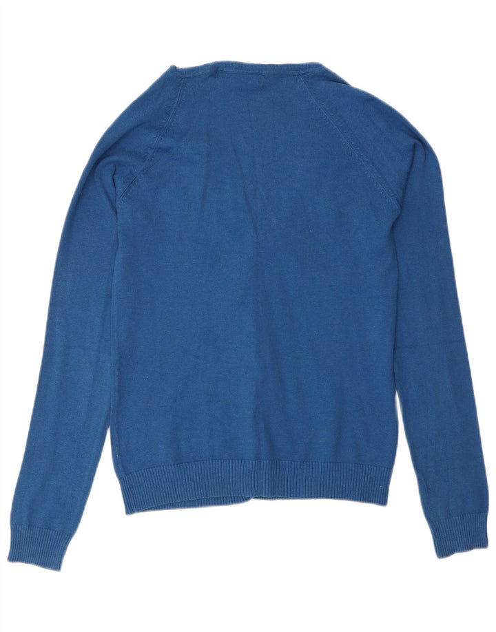 Zara Dame Cardigan Sweater UK 14 Large Blue