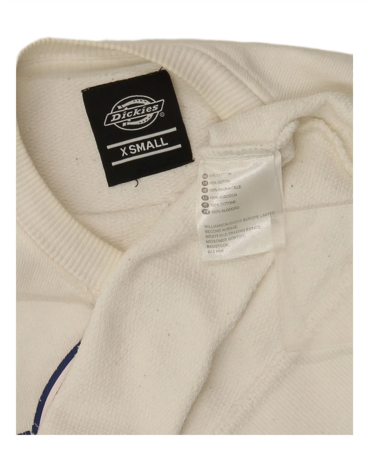 Dickies Herre Grafisk Sweatshirt Jumper XS Hvid Bomuld