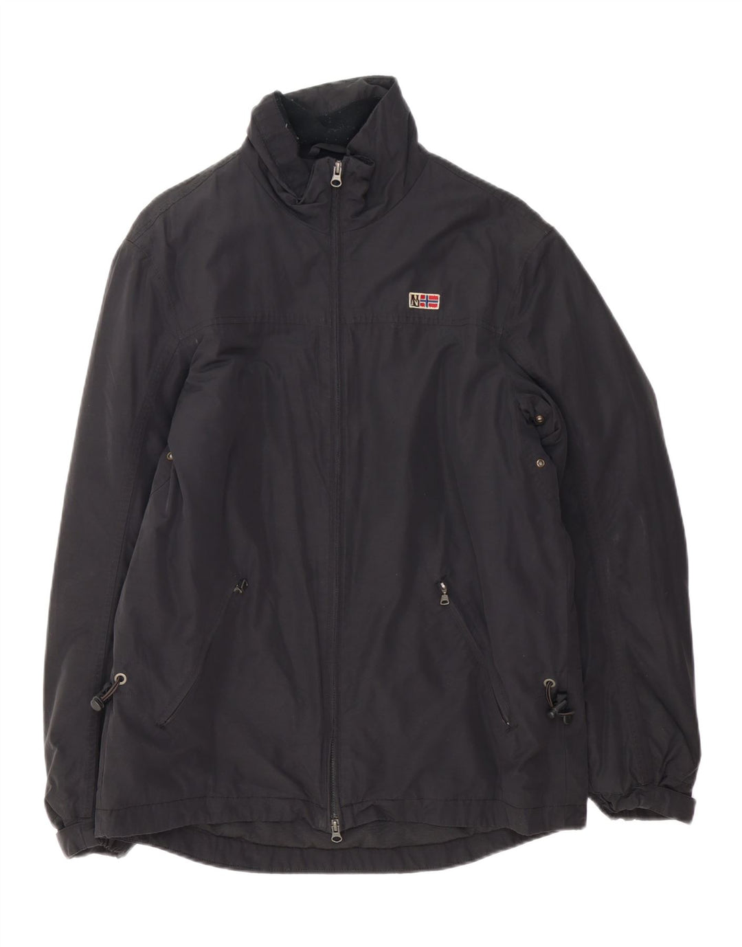 Napapijri Herre Windbreaker Jacket UK 40 Large Black Bomuld