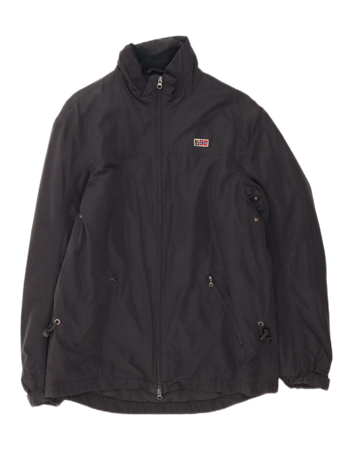 Napapijri Herre Windbreaker Jacket UK 40 Large Black Bomuld