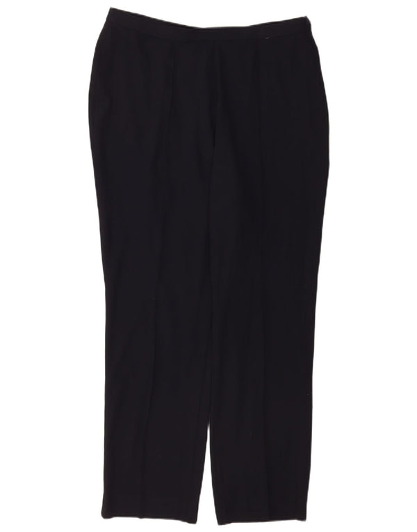 Marks & Spencer Kvinder Højtaljede Casual Bukser UK 16 Large W34 L28 Navy