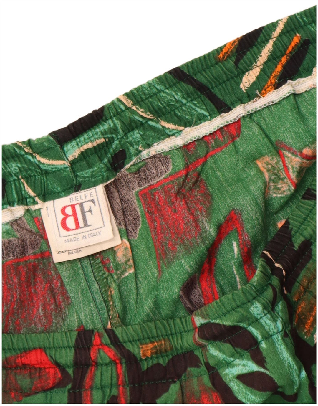 Belfe Herre Shorts IT 46 Small W30 Green Floral