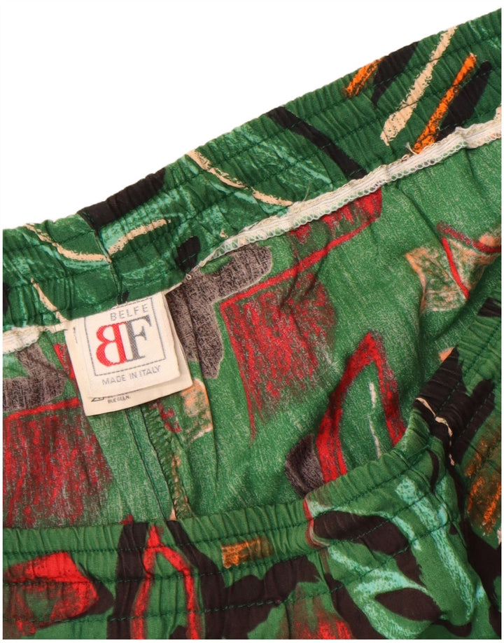 Belfe Herre Shorts IT 46 Small W30 Green Floral