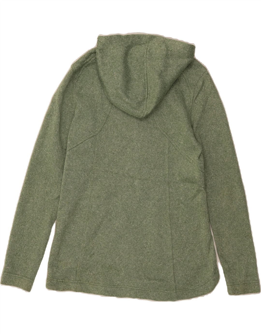 EDDIE BAUER Womens Zip Hoodie Sweater UK 10 Small Green Polyester Vintage Eddie Bauer and Second-Hand Eddie Bauer from Messina Hembry 
