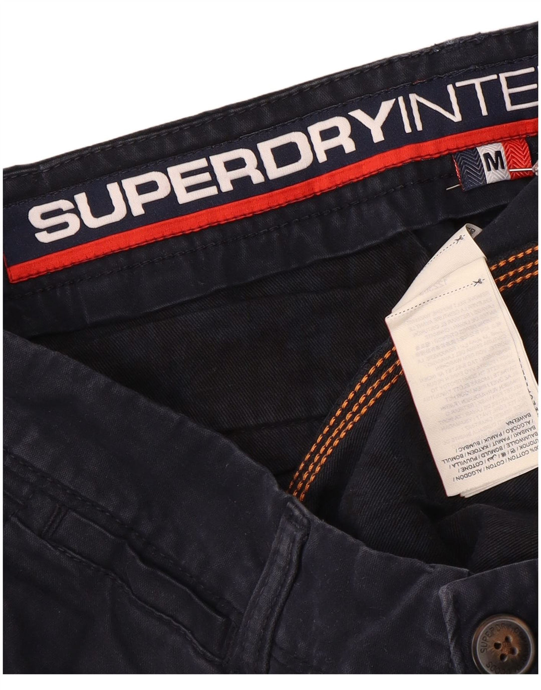 Superdry Chino Shorts til mænd Medium W32 Marineblå Bomuld