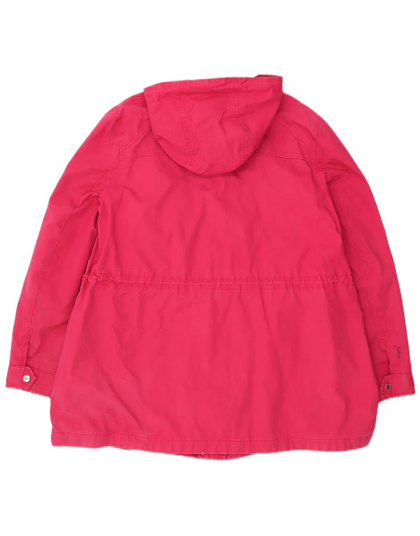 Joules Regnjakke med hætte til kvinder UK 18 XL Pink Bomuld