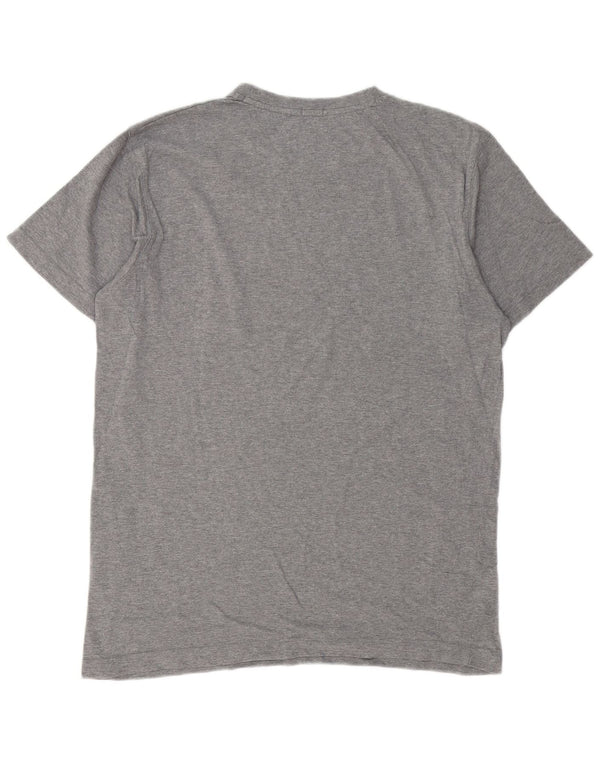 Russell Athletic Herre grafisk T-shirt Top XL Grå Flecked Bomuld
