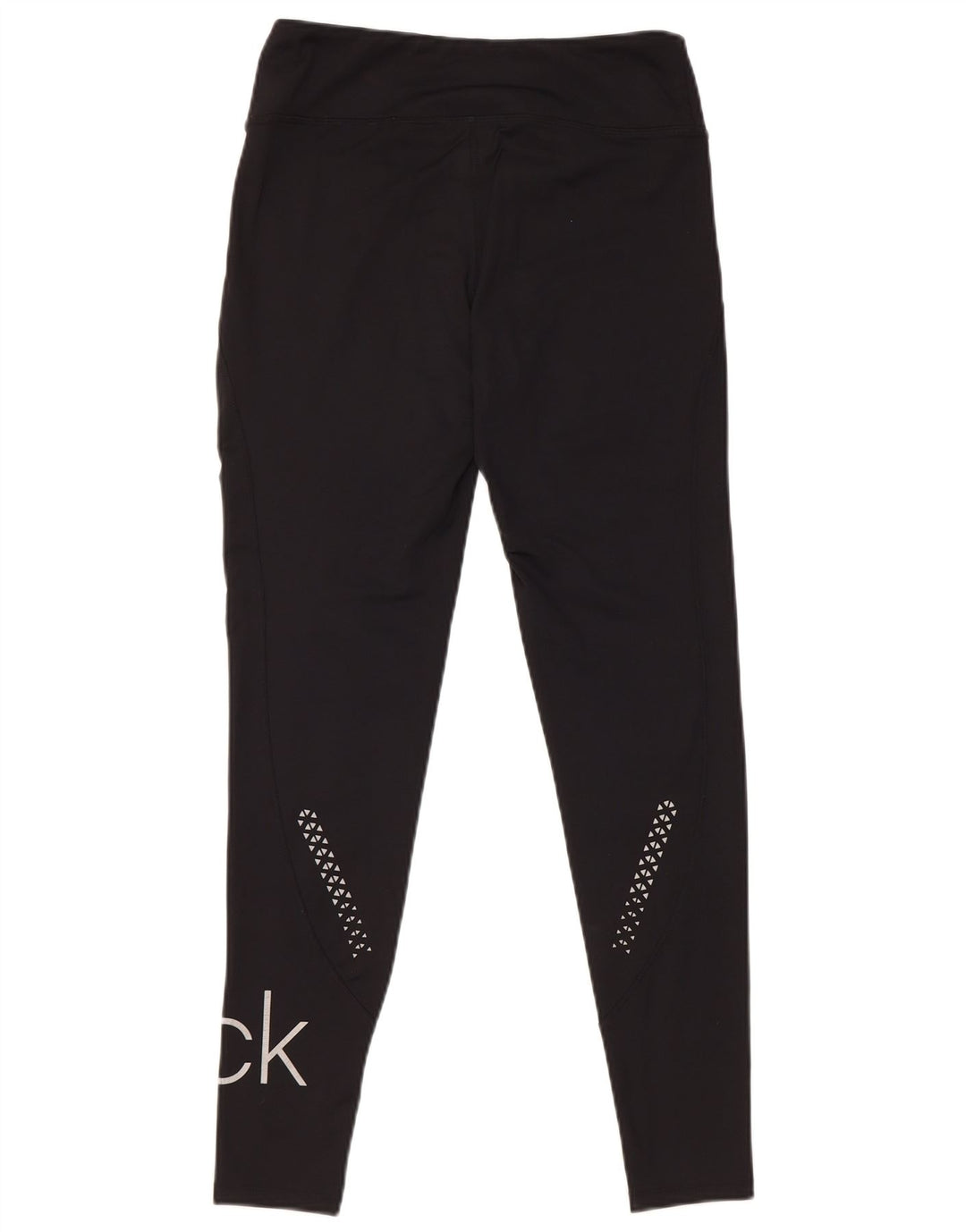 Calvin Klein Dame Golf Grafiske Leggings UK 10 Small Black Polyester