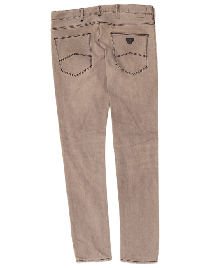 Armani Skinny Jeans til mænd W30 L32 Grå bomuld