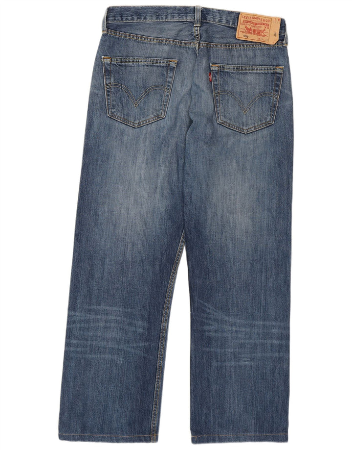 Levi's Herre 501 Straight Jeans W33 L27 Blå