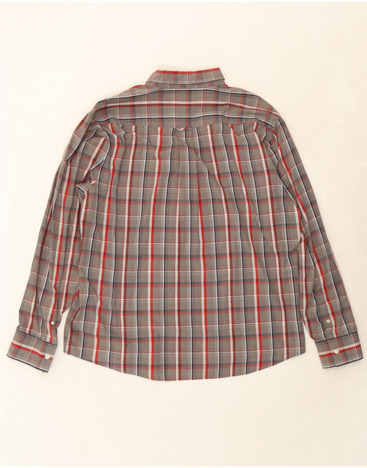 PENGUIN Mens Classic Fit Shirt XL Grey Check Cotton Vintage Penguin and Second-Hand Penguin from Messina Hembry 