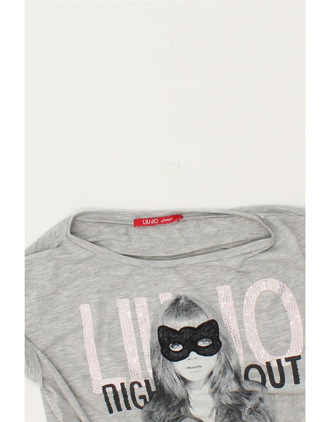 LIU JO Boys Graphic T-Shirt Top 9-10 Years Grey Cotton Vintage Liu Jo and Second-Hand Liu Jo from Messina Hembry 