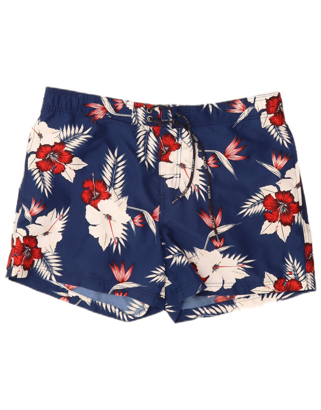 TOMMY HILFIGER Badeshorts til mænd store marineblå blomsterpolyester