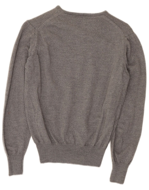 Zara Herre V-hals sweater mellemgrå