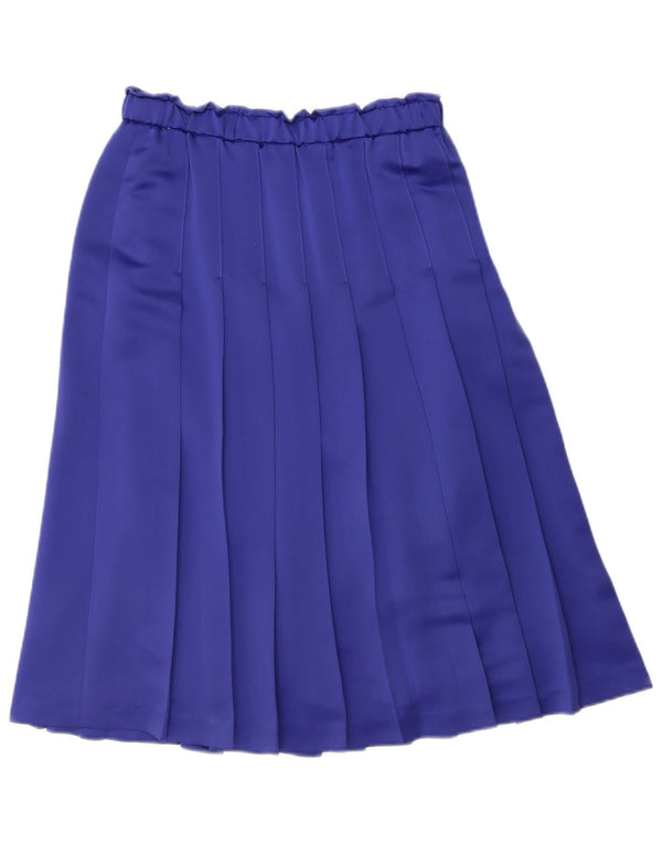 ARA Womens Pleated Skirt IT 42 Medium W30 Blue Polyester