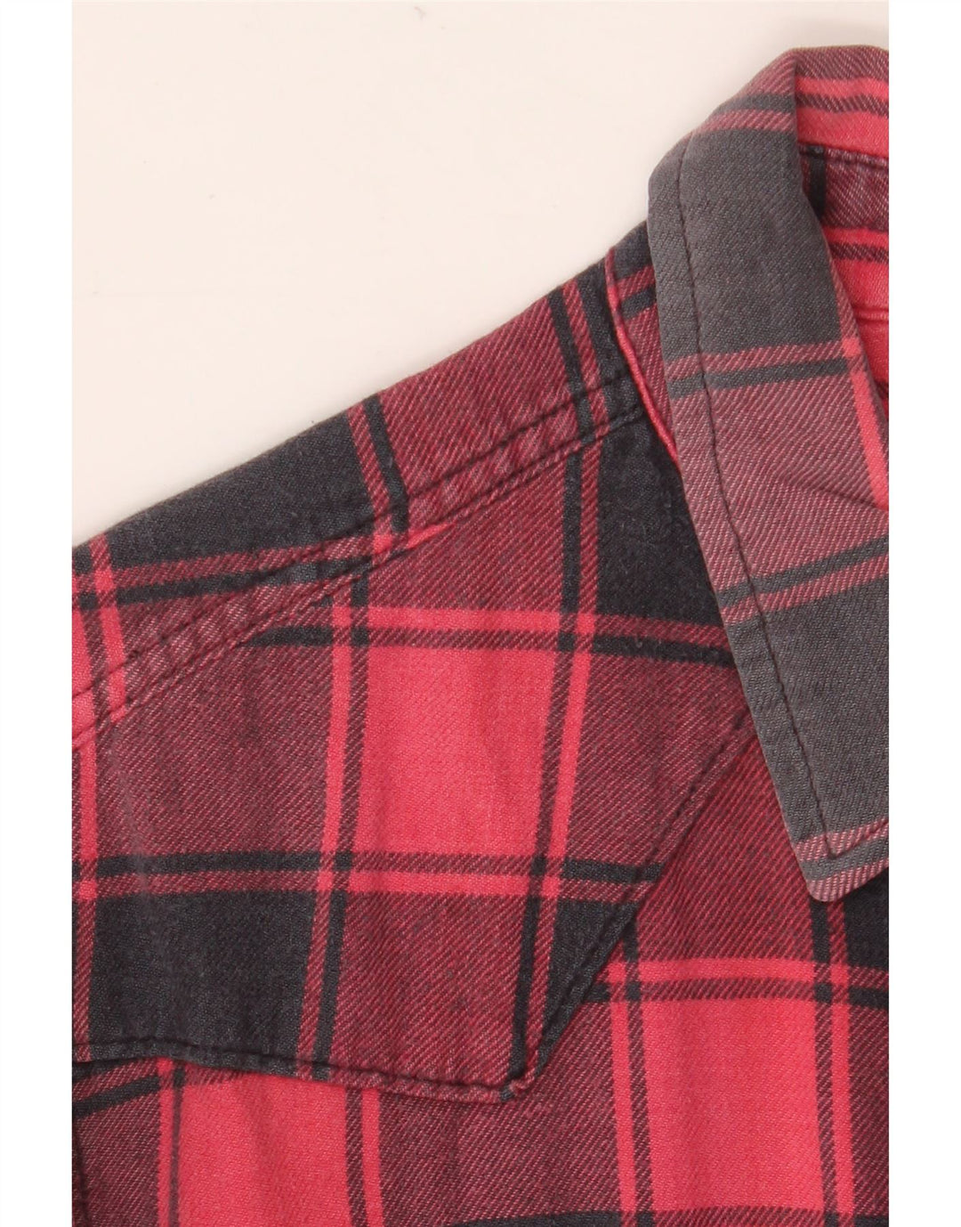LEVI'S Flanelskjorte til mænd Medium rød ternet bomuld