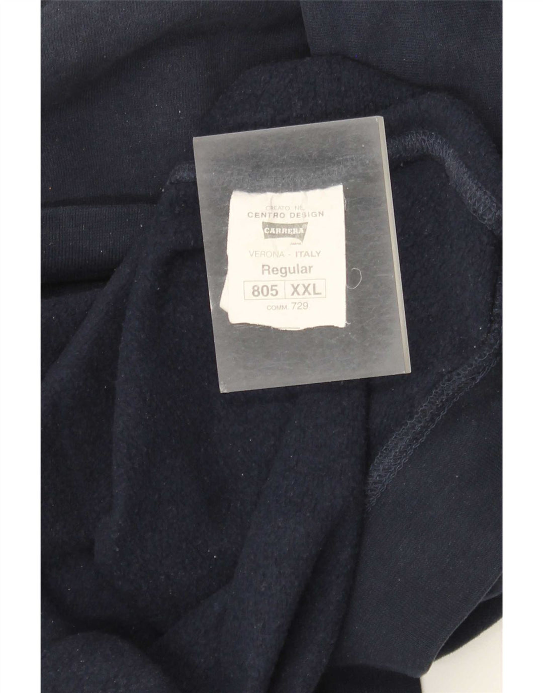 Carrera Herre Grafisk Sweatshirt Jumper 2XL Marineblå Bomuld