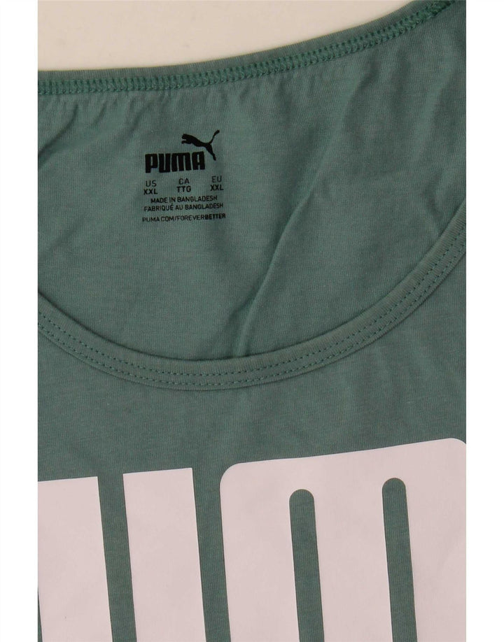 Puma Herre Grafisk Vest Top 2XL Grøn