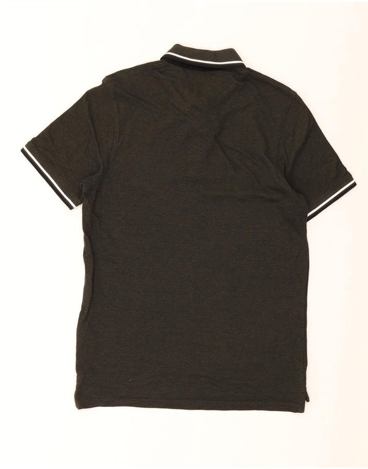 JACK & JONES Poloshirt til mænd mellemgrøn stribet bomuld