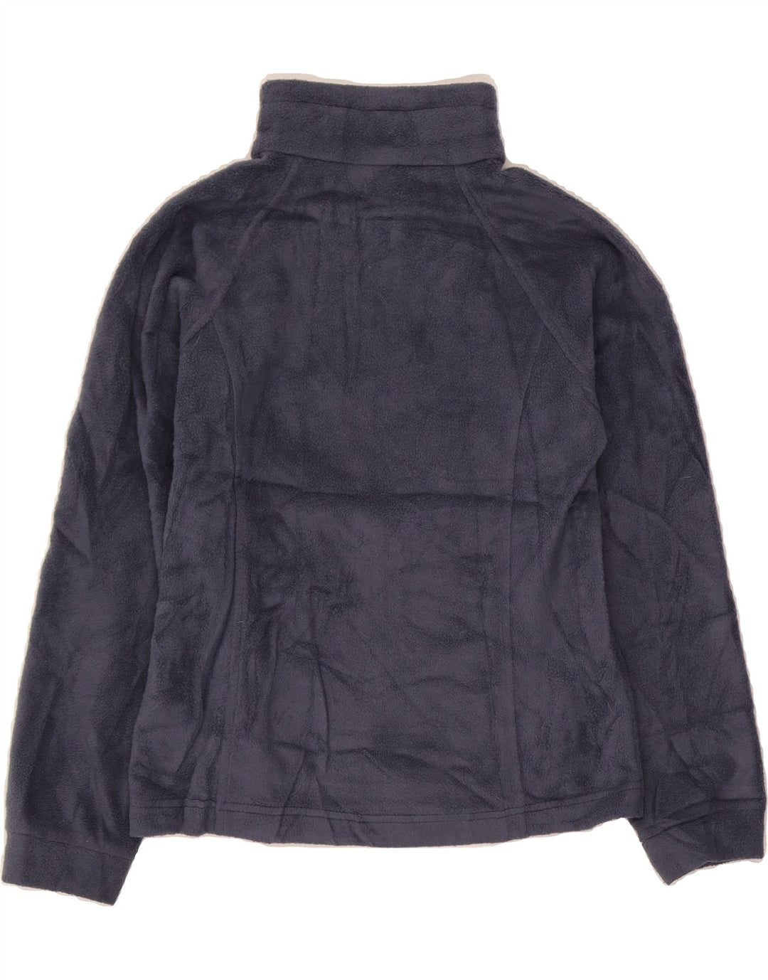COLUMBIA Girls Fleece Jacket 10-11 Years Medium Navy Blue Polyester Vintage Columbia and Second-Hand Columbia from Messina Hembry 