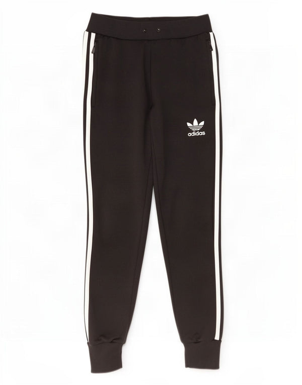 Adidas Dame træningsdragt Bukser Joggers UK 6 XS Sort Polyester