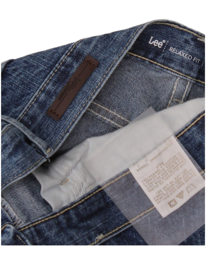 LEE Dame Relaxed Fit Straight Jeans W32 L31 Blå Bomuld