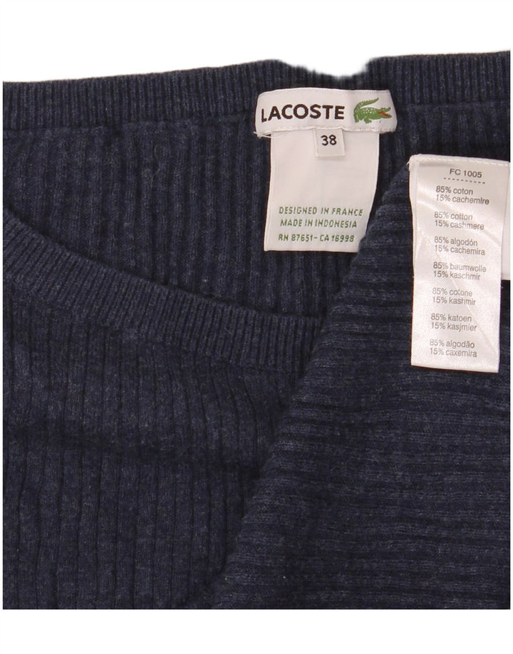 Lacoste dametrøje 3/4-ærmet trøje med bådhals str. 38 Medium Marineblå