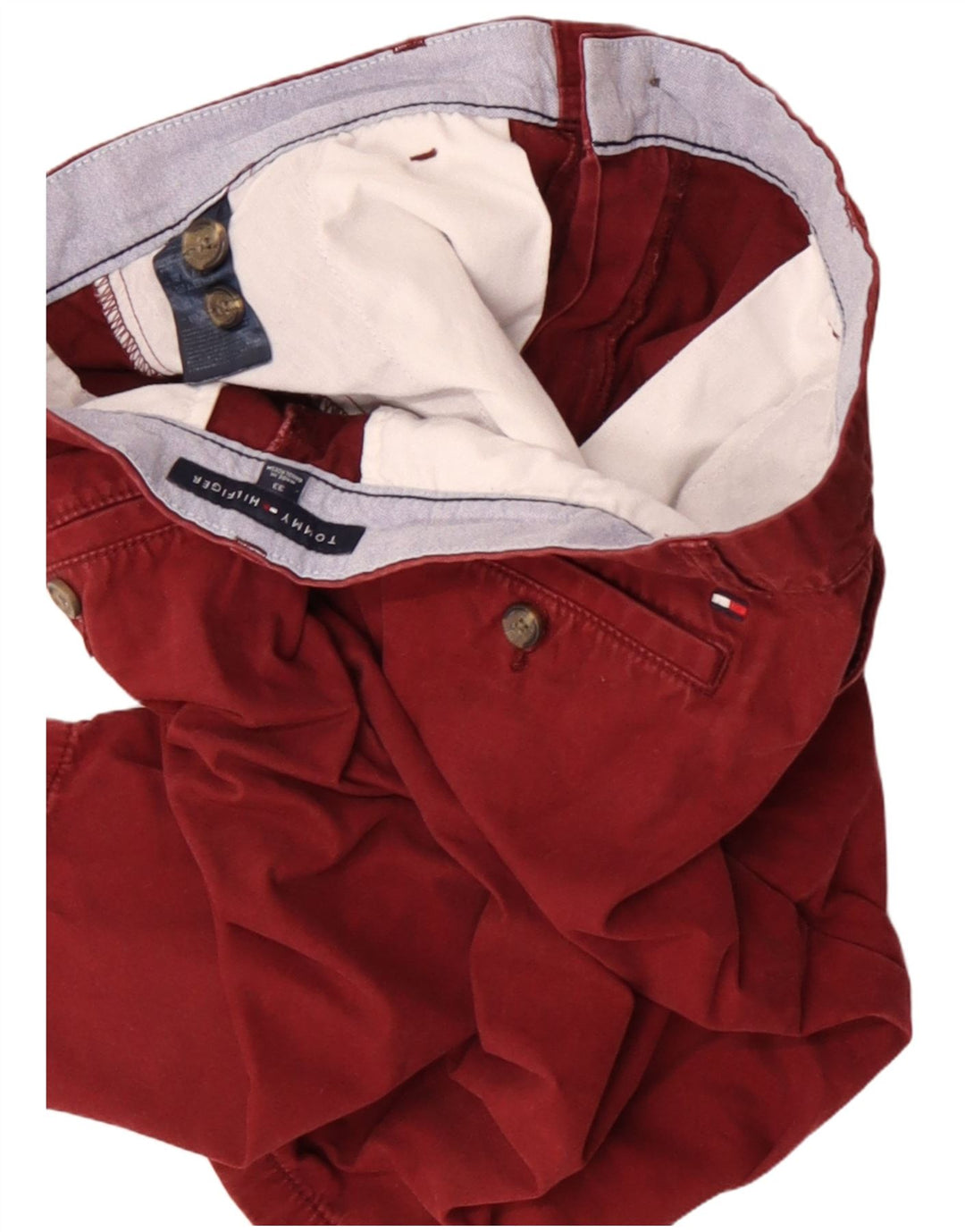 Tommy Hilfiger Herre Chino Shorts W33 Medium Brun Bomuld