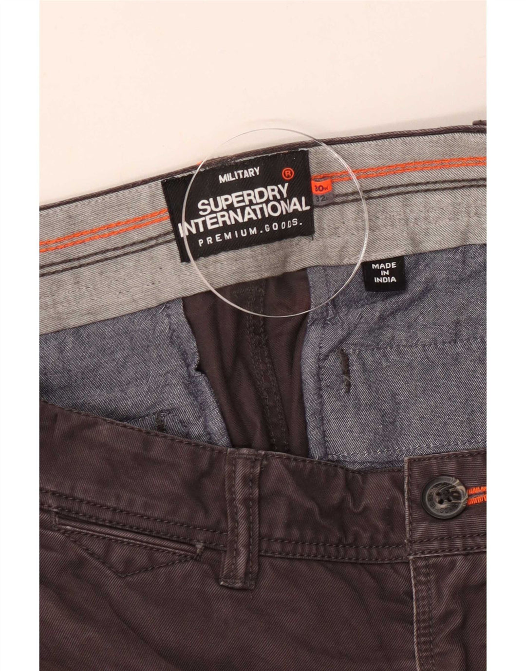Superdry Slim Chino-bukser til mænd W30 L32 Brun