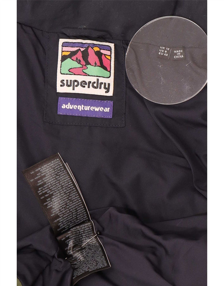 Superdry Womens Polstret Gilet UK 12 Medium Multicolored Colourblock