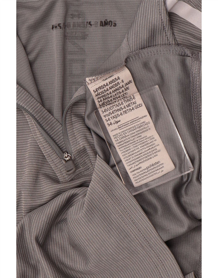 Under Armour Boys Grafisk Pullover Træningsdragt Top 5-6 år Gråstribet