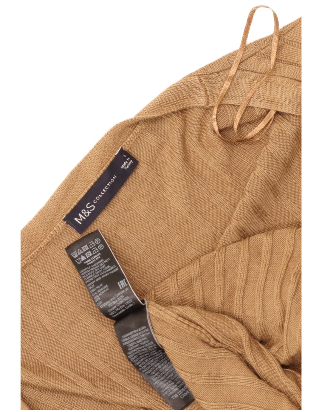 Marks & Spencer Dame Longline Cardigan Sweater UK 16 Large Brown