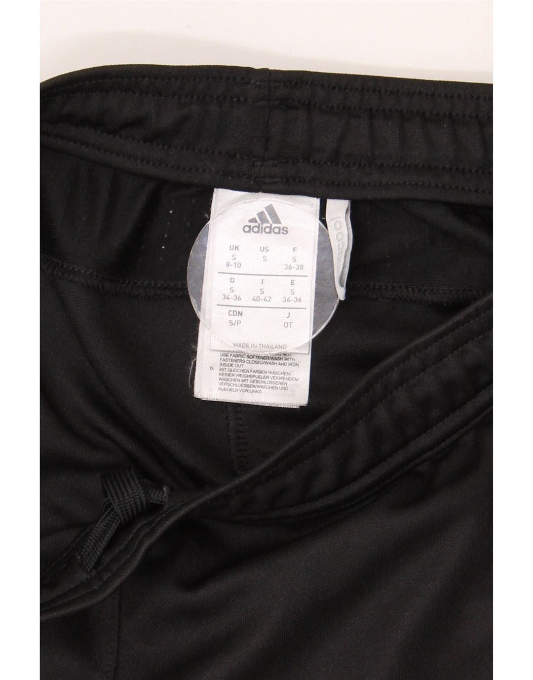 Adidas Dame Climacool Træningsdragt Bukser UK 8/10 Small Black Polyester