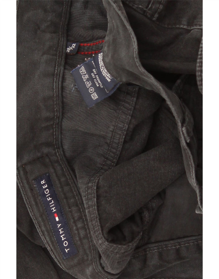Tommy Hilfiger Herre Straight Jeans W38 L32 Sort Bomuld