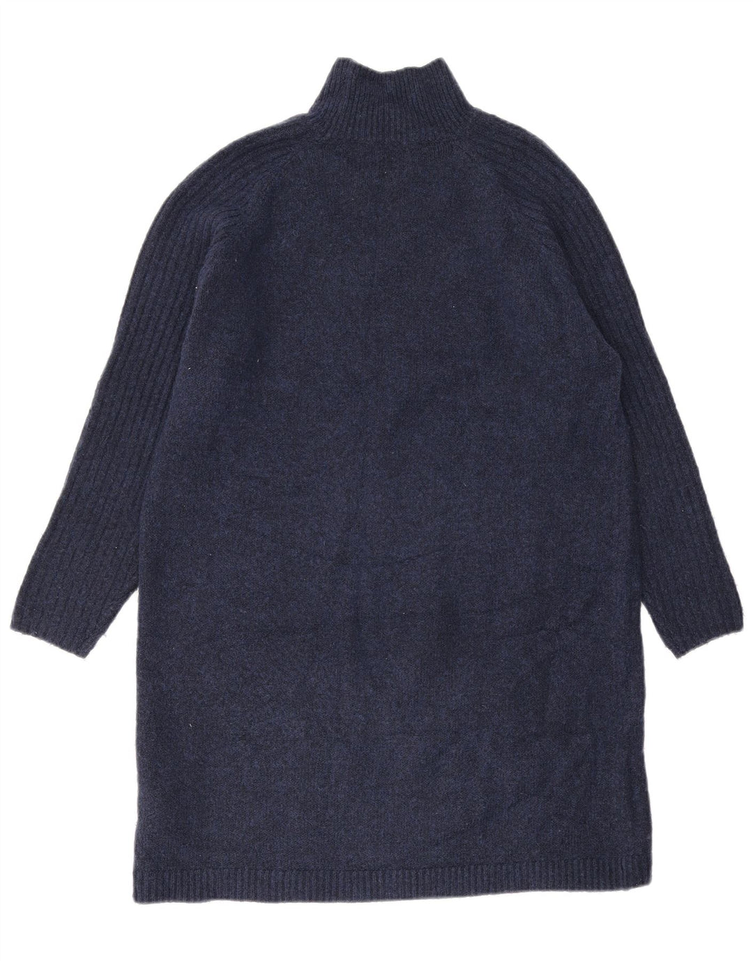 Zara Dame Jumper Dress UK 14 Medium Navy Blue Akryl
